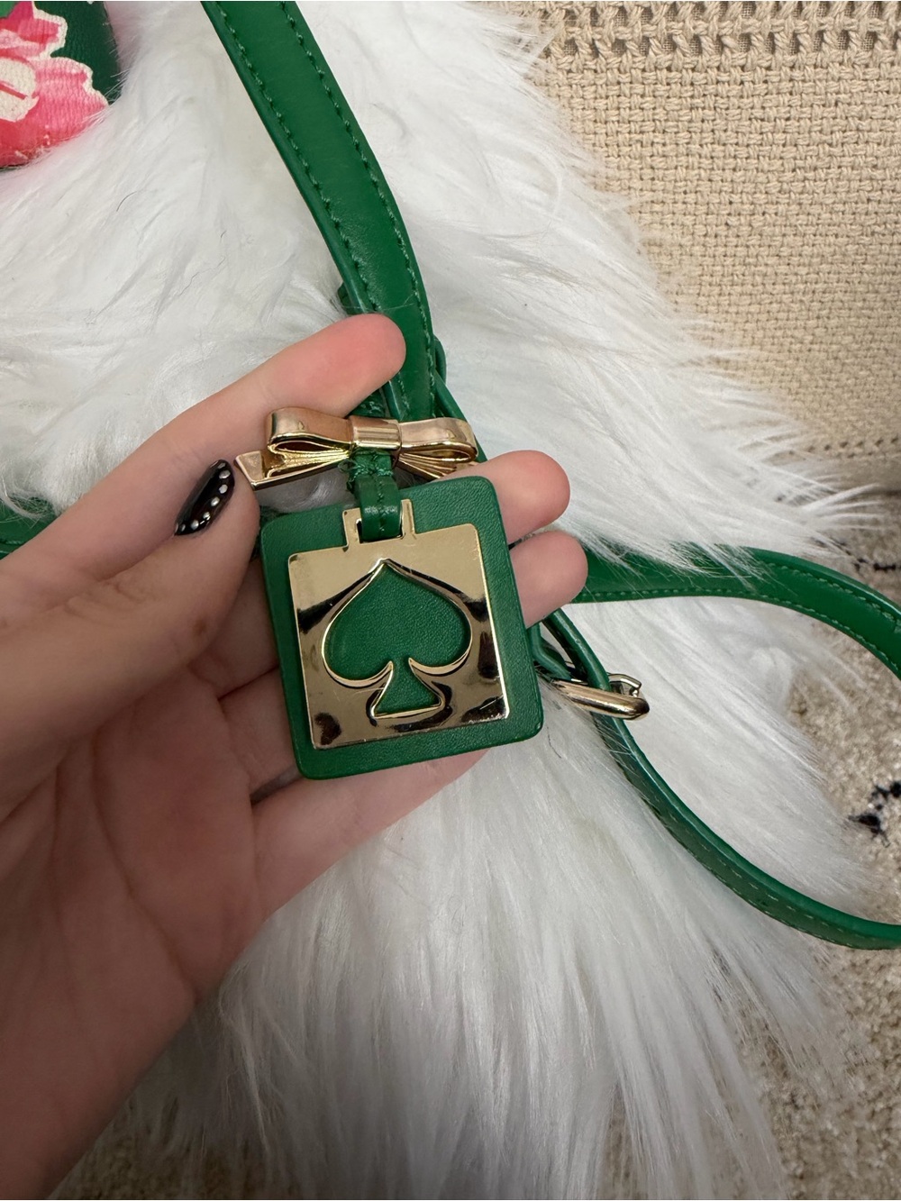 Kate Spade Leather Crossbody Bag Spring Blooms - Picture 4 of 4